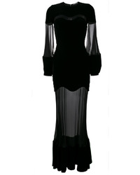 Черное вечернее платье от Alexander McQueen