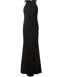 Черное вечернее платье от Badgley Mischka