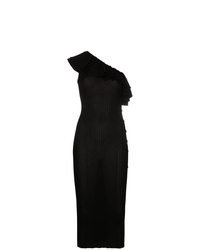 Черное вечернее платье от Balmain