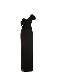 Черное вечернее платье от Brandon Maxwell