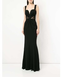 Черное вечернее платье от Alexander McQueen