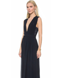 Черное вечернее платье от L'Agence