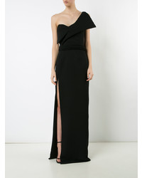 Черное вечернее платье от Brandon Maxwell