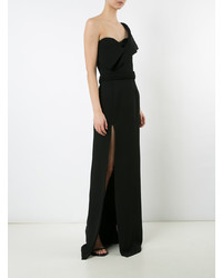 Черное вечернее платье от Brandon Maxwell