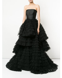 Черное вечернее платье от Isabel Sanchis