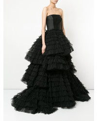 Черное вечернее платье от Isabel Sanchis