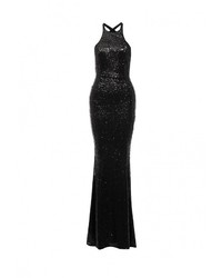 Черное вечернее платье от Goddiva