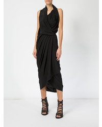 Черное вечернее платье от Rick Owens
