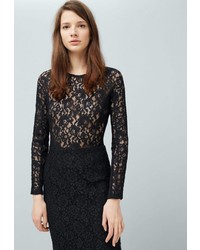 Черное вечернее платье от Mango