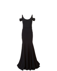 Черное вечернее платье от Marchesa Notte