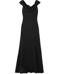 Черное вечернее платье от Oscar de la Renta