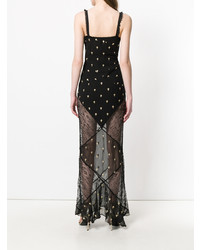 Черное вечернее платье от De La Vali