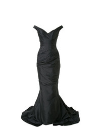 Черное вечернее платье от Romona Keveza