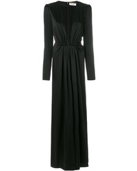 Черное вечернее платье от Saint Laurent