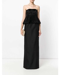 Черное вечернее платье от Alberta Ferretti