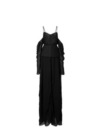 Черное вечернее платье от Vera Wang