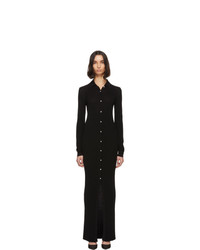 Черное вязаное вечернее платье от Gauge81