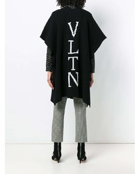 Черное вязаное кимоно от Valentino