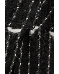 Черное вязаное пальто-накидка от Roland Mouret