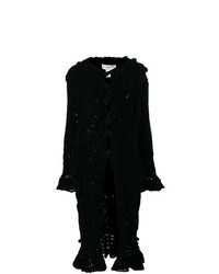 Женское черное вязаное пальто от Christian Dior Vintage