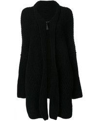 Женское черное вязаное пальто от Isabel Benenato