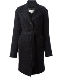 Женское черное вязаное пальто от Maison Margiela