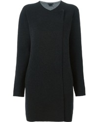 Женское черное вязаное пальто от Theory