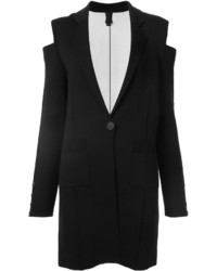 Женское черное вязаное пальто от Vera Wang