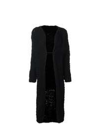Женское черное вязаное пальто от Yohji Yamamoto Vintage