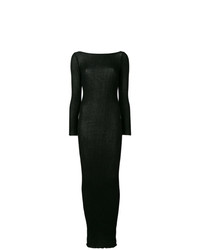 Черное вязаное платье-макси от Faith Connexion