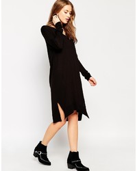 Черное вязаное платье-свитер от Asos