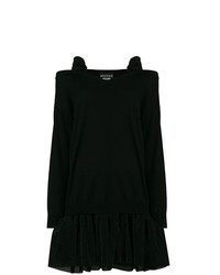 Черное вязаное платье-свитер от Boutique Moschino