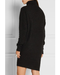 Черное вязаное платье-свитер от Acne Studios