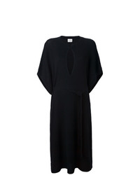 Черное вязаное платье-свитер от Le Kasha