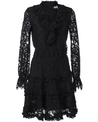 Черное вязаное платье от Alexis