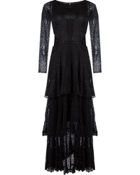 Черное вязаное платье от Cecilia Prado
