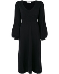 Черное вязаное платье от Chloé