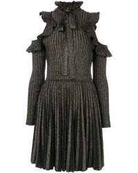 Черное вязаное платье от Elie Saab