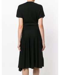 Черное вязаное платье от Lanvin