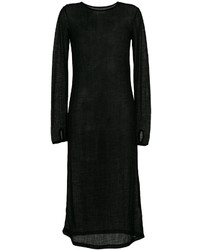 Черное вязаное платье от MM6 MAISON MARGIELA