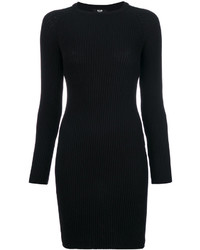 Черное вязаное платье от Versus