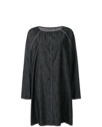Черное джинсовое платье-миди от MM6 MAISON MARGIELA
