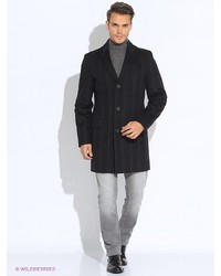 Черное длинное пальто от Absolutex