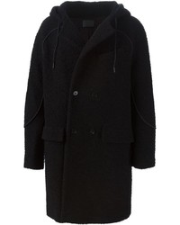 Черное длинное пальто от Alexander Wang