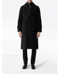 Черное длинное пальто от Burberry