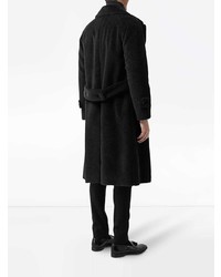 Черное длинное пальто от Burberry