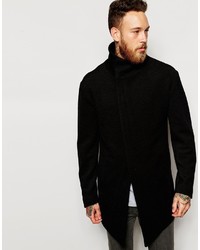 Черное длинное пальто от Asos