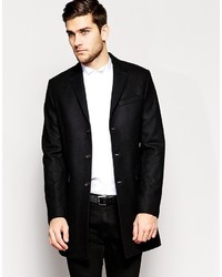 Черное длинное пальто от Ben Sherman