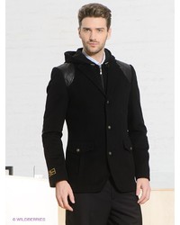 Черное длинное пальто от Berkytt