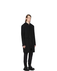 Черное длинное пальто от Julius